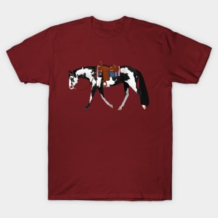 Overo Western Pleasure Horse - Equine Rampaige T-Shirt